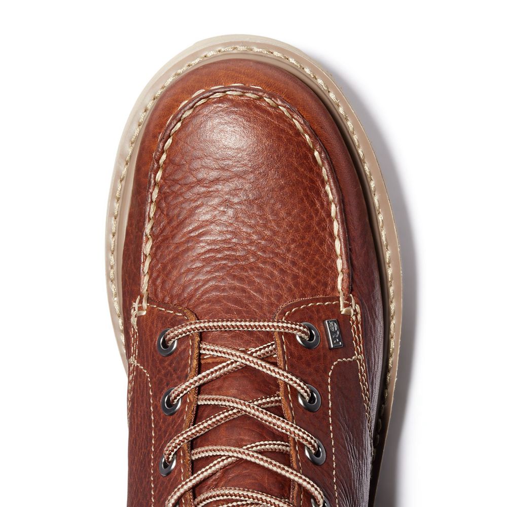 Botas de Trabajo Timberland Hombre Pro® Barstow Wedge Moc Soft Toe Marrones - Chile JMF-516408